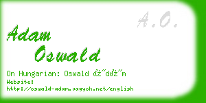 adam oswald business card